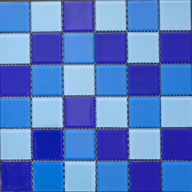 Gạch Mosaic Thủy Tinh Bể Bơi Mix Màu